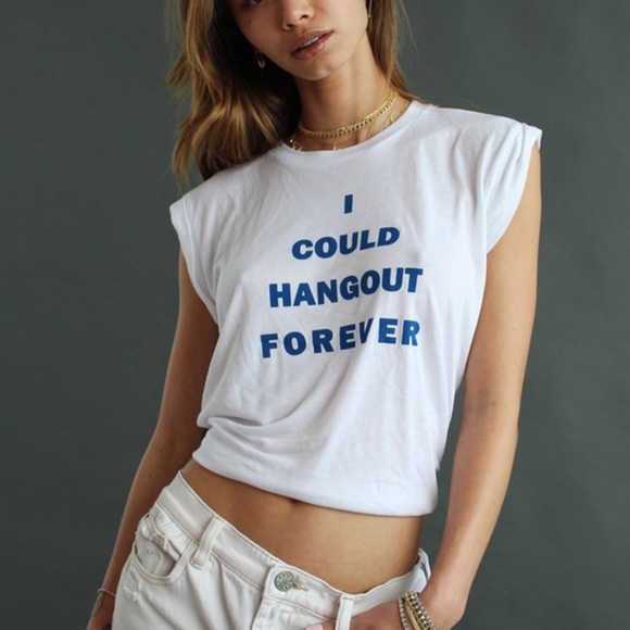 Not Another Label 'Hangout Forever' Muscle Tee - Picture 1 of 8